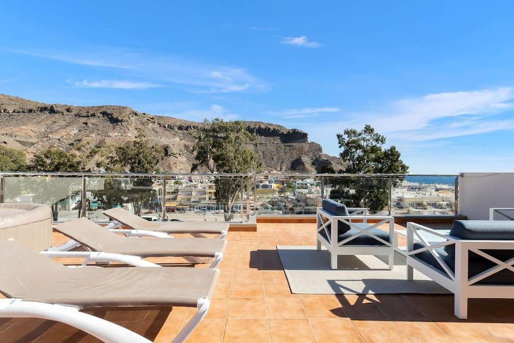 Rivera Del Puerto Luxury Penthouse With Great Terrace And Sea View Puerto De Mogan Exterior foto